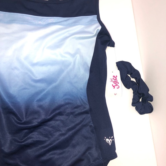 Justice Active Blue Ombre Leotard Size 20 - Picture 6 of 9